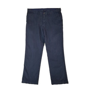 Tommy Bahama khaki chino pants men's 38x30 blue Flat front preppy